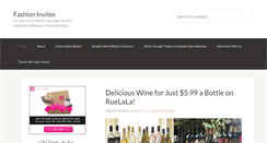 Desktop Screenshot of fashioninvites.com